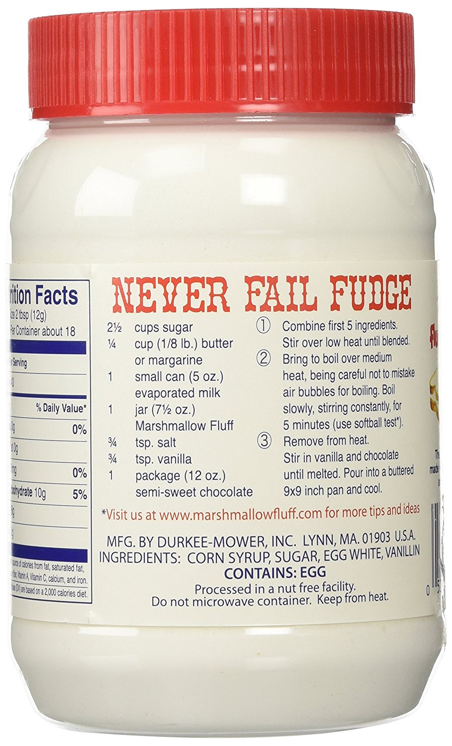 FLUFF: Marshmallow Spread, 7.5 Oz - Vending Business Solutions