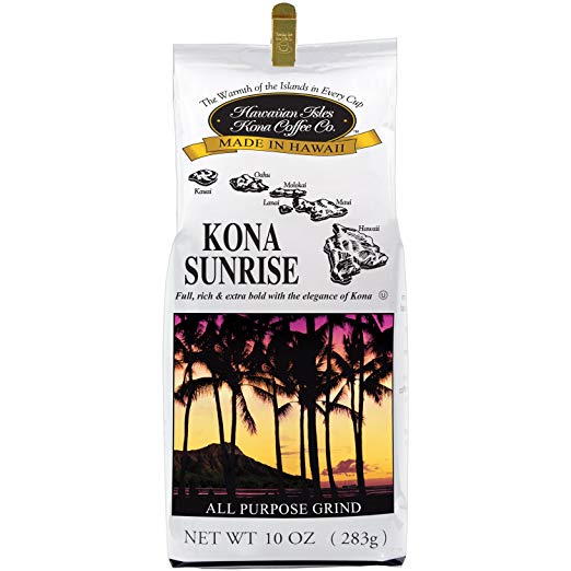 HAWAIIAN KONA: Coffee Sunrise Grind, 10 oz - Vending Business Solutions