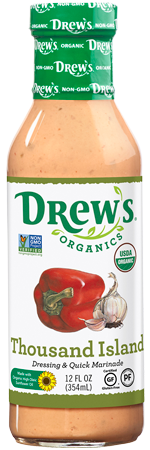 DREWS: Thousand Island Organic Dressing, 12 oz - Vending Business Solutions
