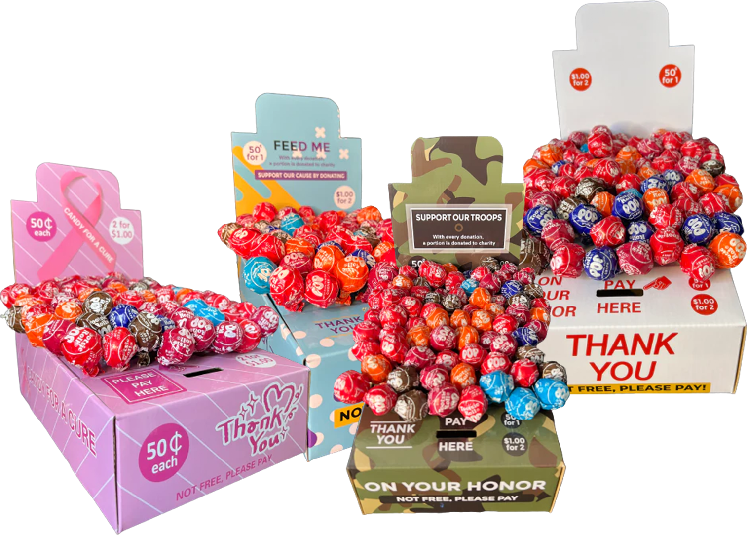 Honor Box Vending Business Solutions Charity Honor Box Displays