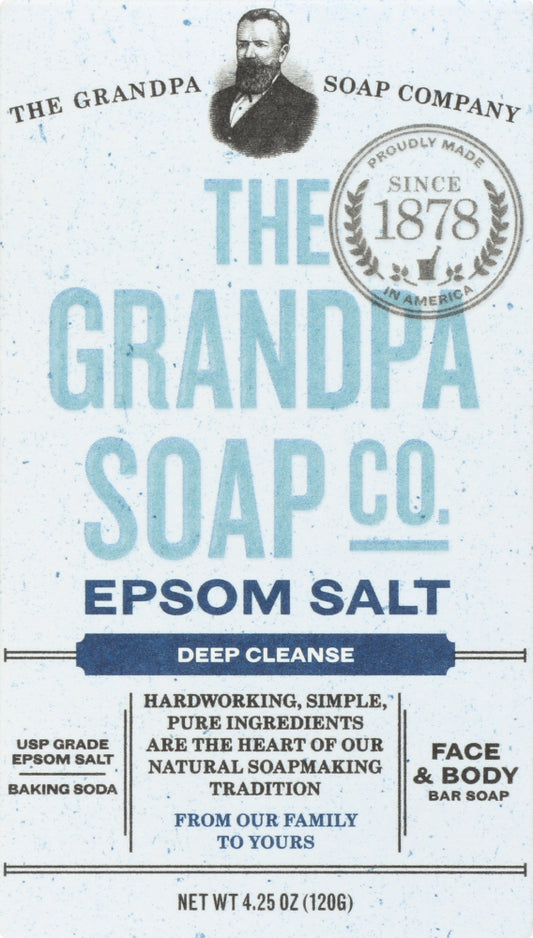 GRANDPAS: Soap Bar Epsom Salt, 4.25 oz - Vending Business Solutions