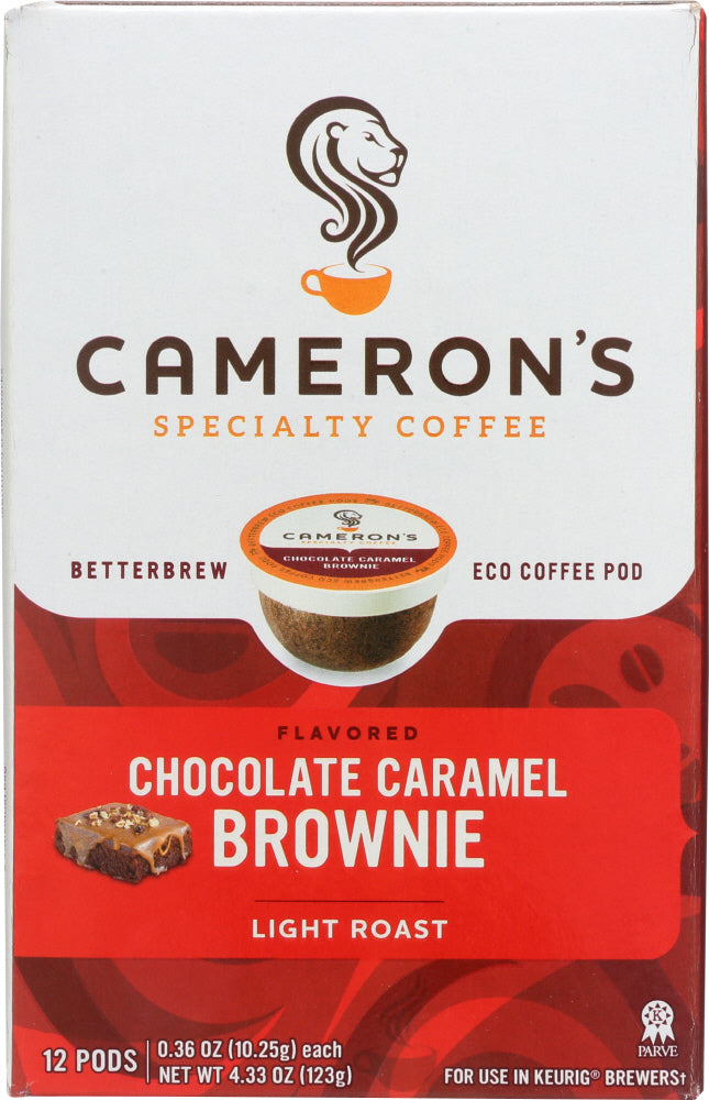 CAMERONS COFFEE: Chocolate Caramel Brownie Coffee 12 ct, 4.33 oz - Vending Business Solutions