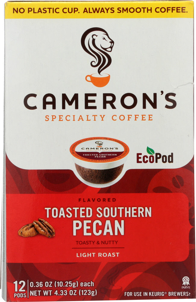CAMERONS COFFEE: Toasted Pecan Coffee Pods Single Serve, 12 ea - Vending Business Solutions