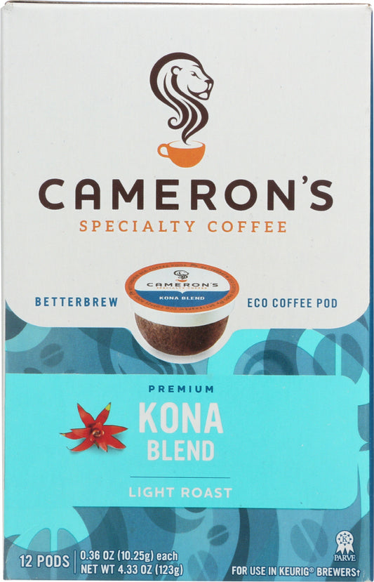 CAMERONS COFFEE: Kona Blend Coffee 12 Ct, 4.33 oz - Vending Business Solutions