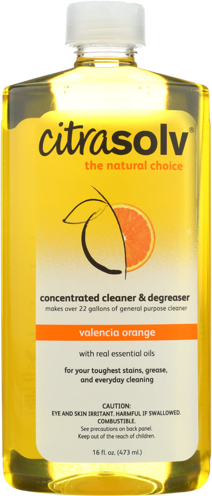 CITRASOLV: Concentrate Cleaner & Degreaser Valencia Orange, 16 oz - Vending Business Solutions