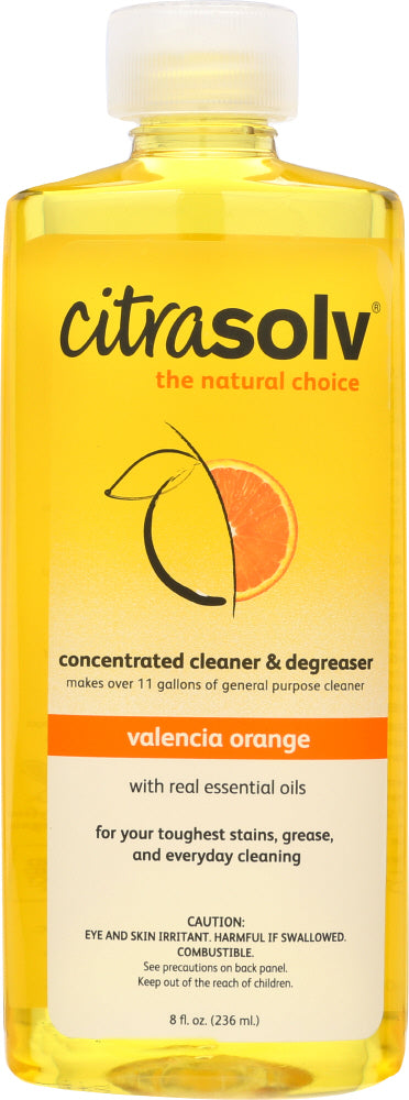 CITRASOLV: Concentrate Cleaner & Degreaser Valencia Orange, 8 oz - Vending Business Solutions