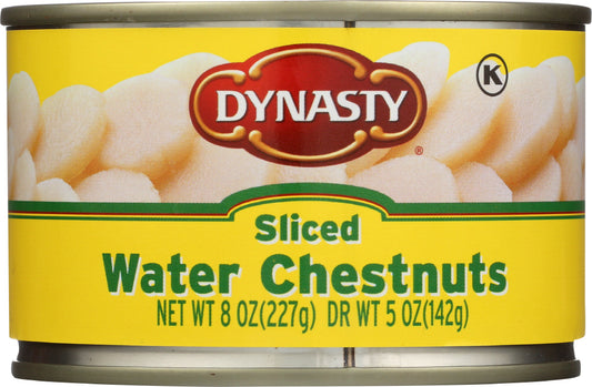 DYNASTY: Water Chestnuts Sliced, 8 oz - Vending Business Solutions