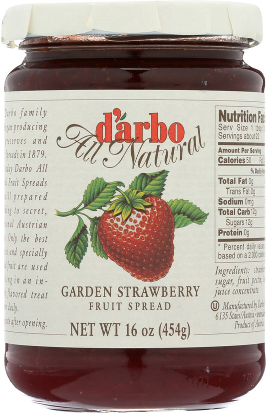 DARBO: Garden Strawberry Fruit Spread, 16 oz - Vending Business Solutions
