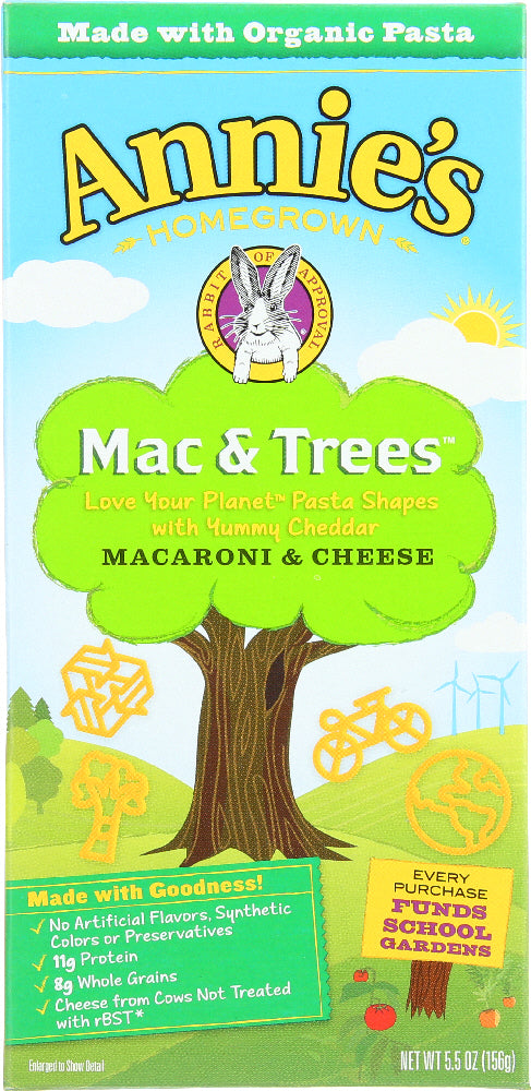 ANNIES HOMEGROWN: Macaroni & Cheese Mac & Trees, 5.5 oz - Vending Business Solutions