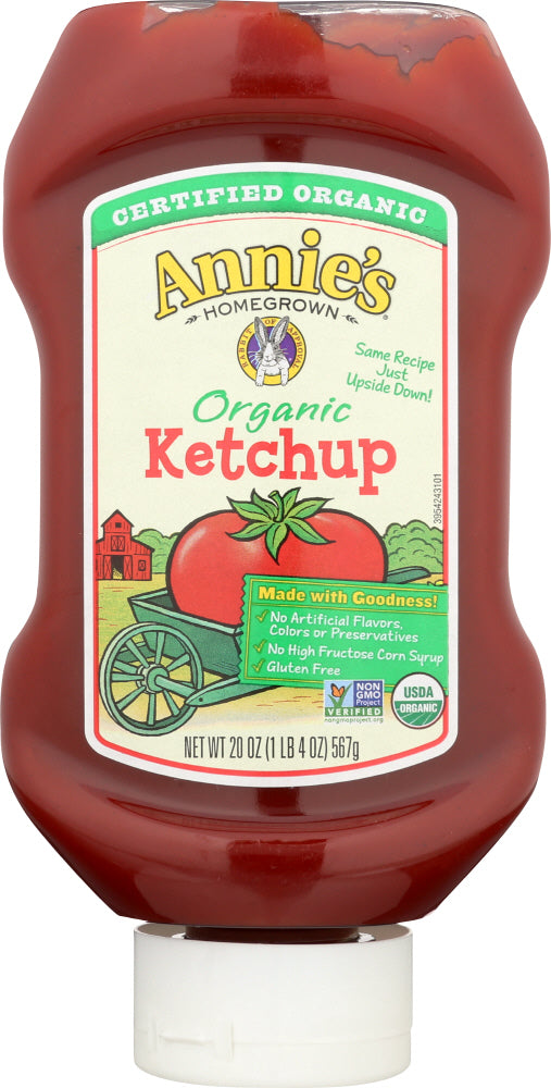 ANNIES HOMEGROWN: Organic Upside Down Ketchup, 20 oz - Vending Business Solutions