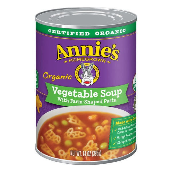 ANNIES HOMEGROWN: Soup Vegetable with Farm-Shaped Pasta, 14 oz - Vending Business Solutions