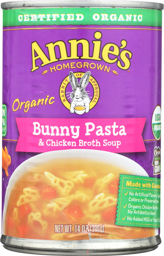 ANNIES HOMEGROWN: Soup Bunny Pasta Chicken Broth, 14 oz - Vending Business Solutions