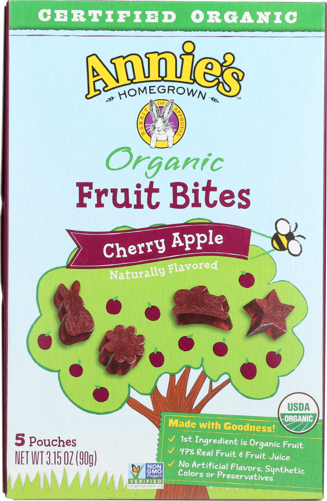 ANNIES HOMEGROWN: Organic Fruit Bite Cherry, 3.15 oz - Vending Business Solutions
