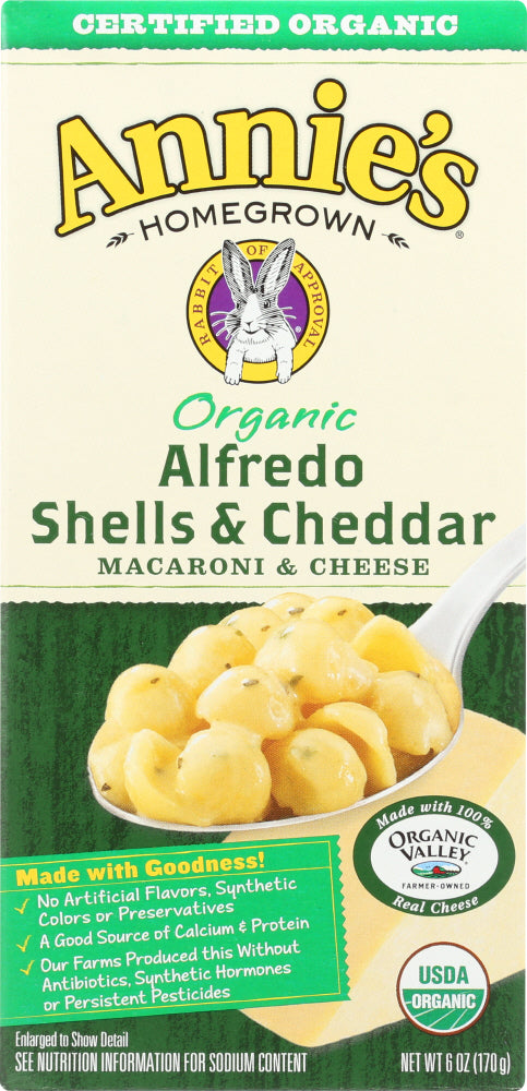 ANNIES HOMEGROWN: Mac and Cheese Shell and Alfredo, 6 oz - Vending Business Solutions