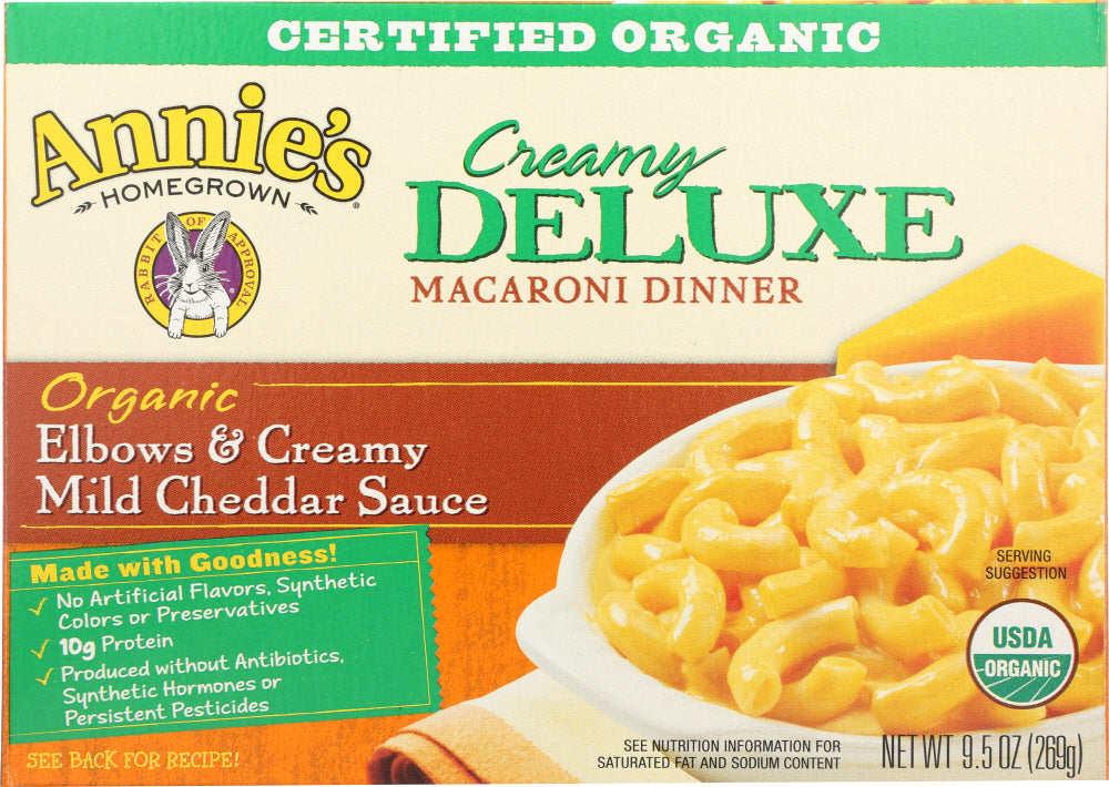 ANNIES HOMEGROWN: Mac and Cheese Elbows and Creamy Cheddar Sauce, 9.5 oz - Vending Business Solutions