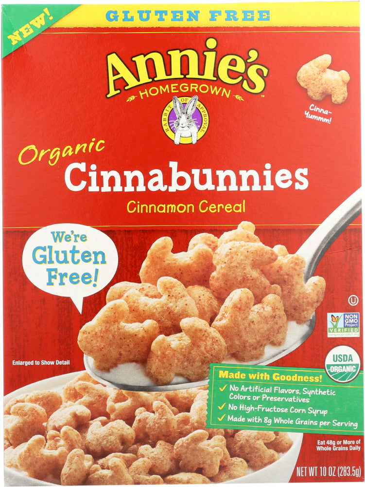 ANNIES HOMEGROWN: Cereal Cinnabunnies, 10 oz - Vending Business Solutions