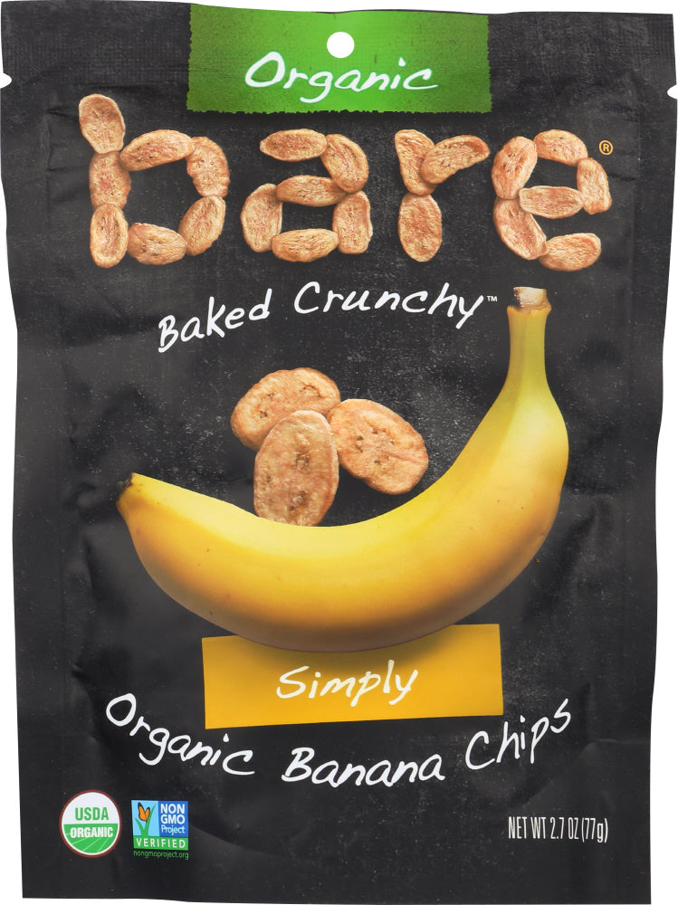 BARE FRUIT: Organic Banana Chips, 2.7 oz - Vending Business Solutions