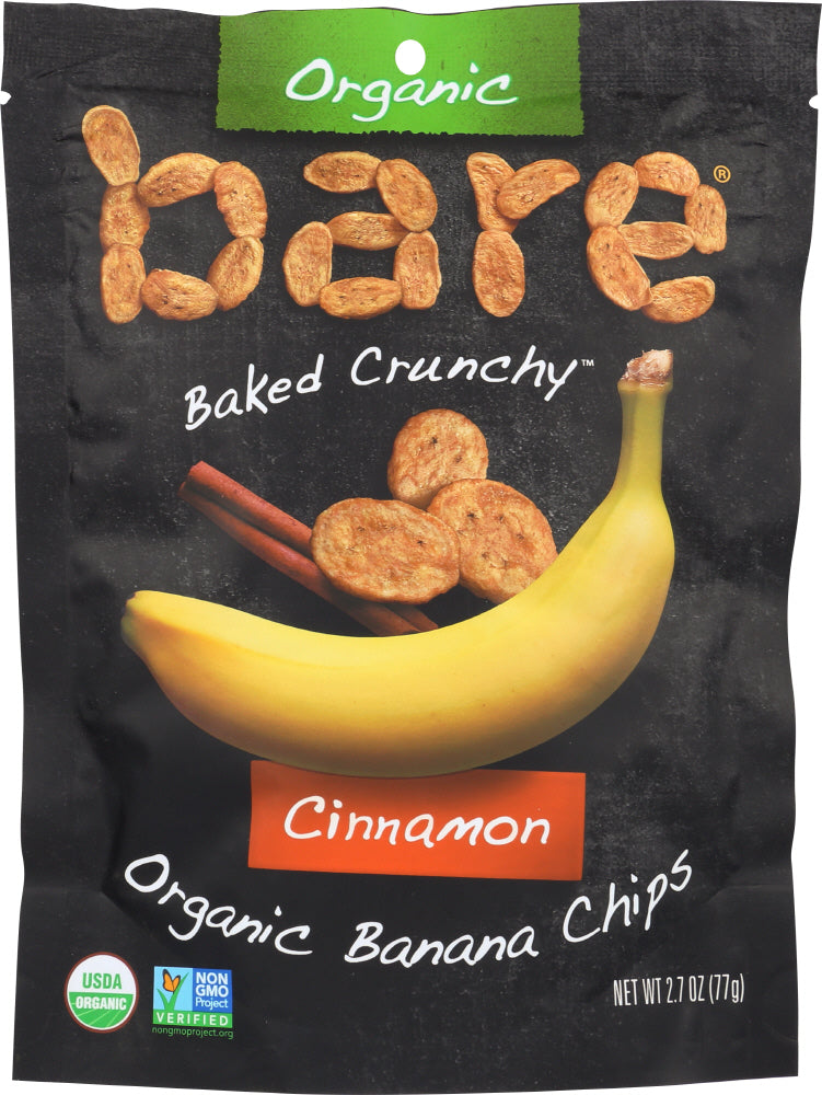 BARE FRUIT: Organic Banana Chips Cinnamon, 2.7 oz - Vending Business Solutions