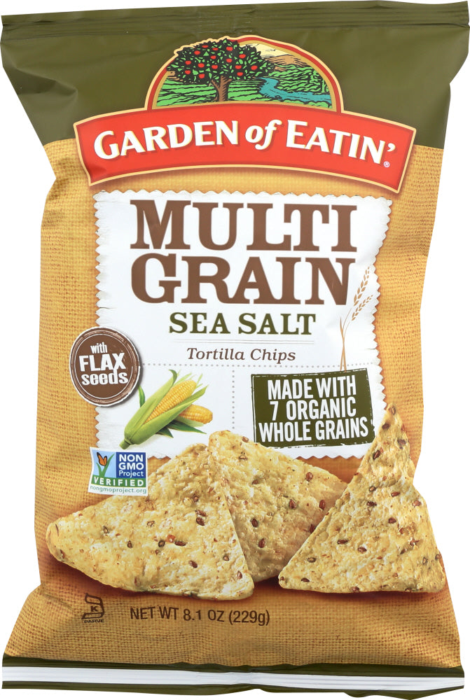 GARDEN OF EATIN: Chip Tortilla Multigrain Salted, 8.1 oz - Vending Business Solutions