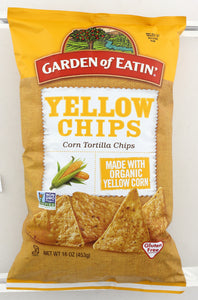 GARDEN OF EATIN: Organic Yellow Corn Tortilla Chips, 16 oz - Vending Business Solutions