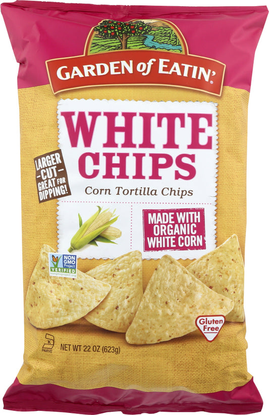 GARDEN OF EATIN: Chip Tortila White Fiesta Organic, 22 oz - Vending Business Solutions
