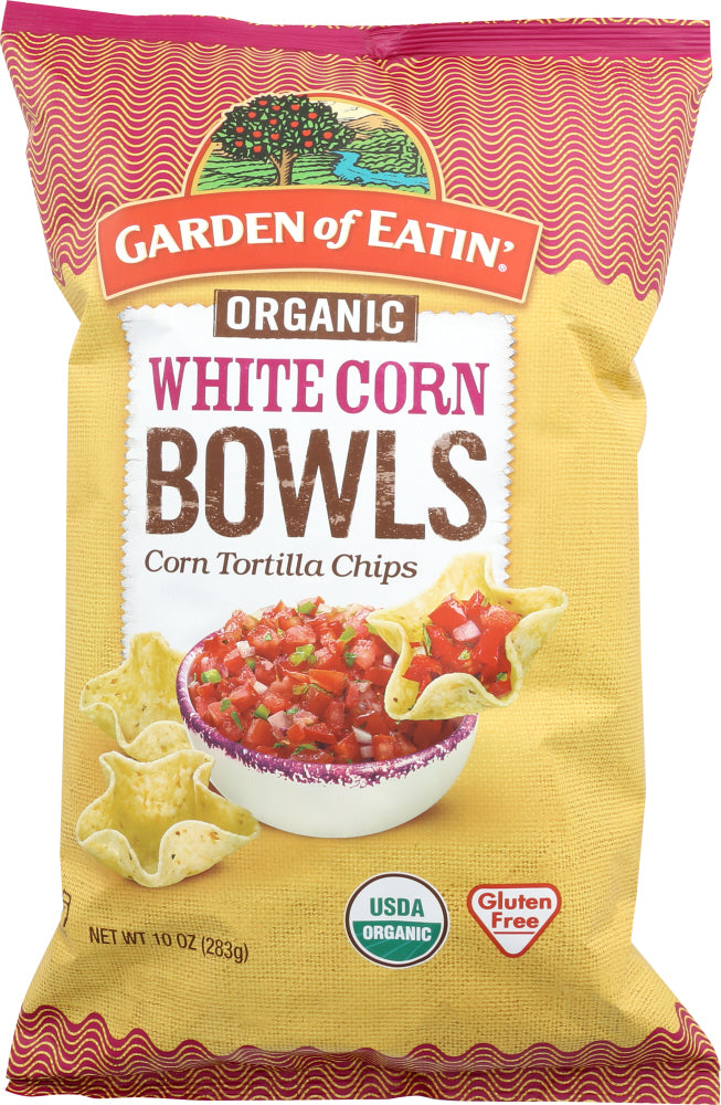 GARDEN OF EATIN: Bowl White Corn Organic, 10 oz - Vending Business Solutions