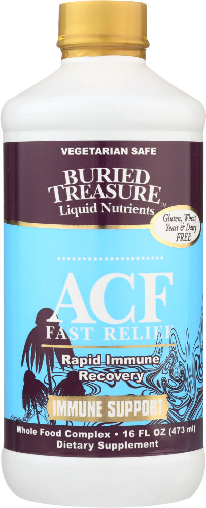 BURIED TREASURE: ACF Fast Relief Immune Formula, 16 Oz - Vending Business Solutions