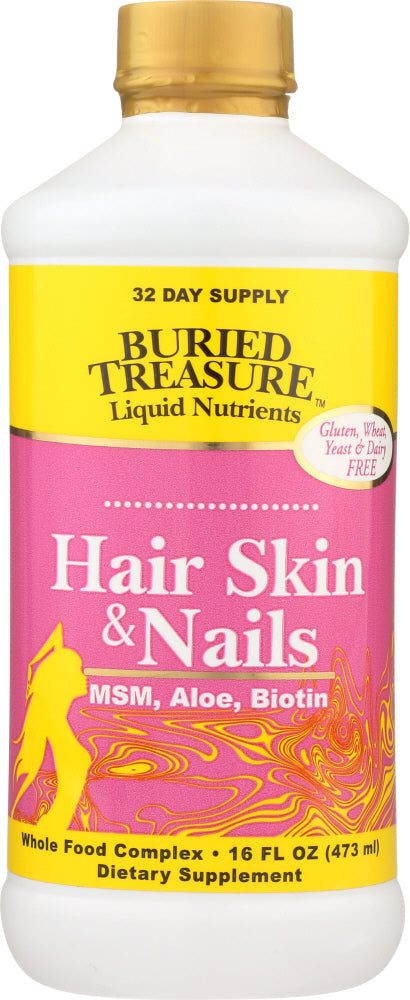 BURIED TREASURE: Hair and Skin Nails Liquid, 16 fo - Vending Business Solutions