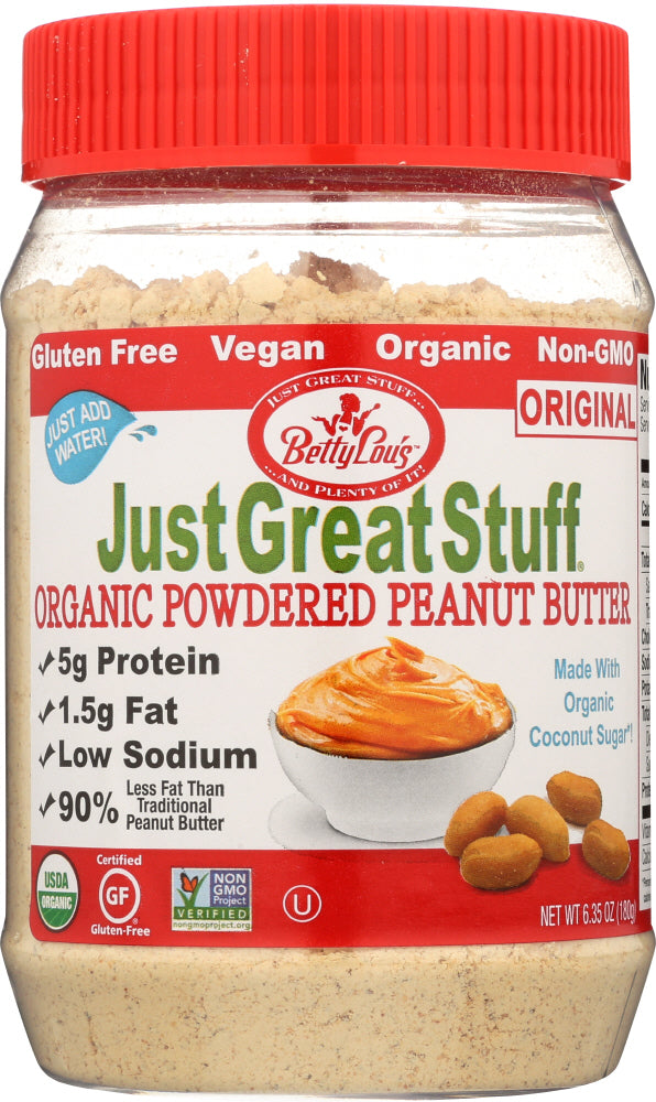 JUST GREAT STUFF: The Original Powdered Organic Peanut Butter, 6.35 oz - Vending Business Solutions