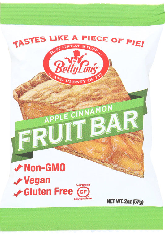 BETTY LOUS: Apple Cinnamon Fruit Bar, 2 oz - Vending Business Solutions