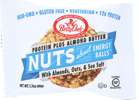 BETTY LOUS: Protein Plus Almond Butter Balls , 1.7 oz - Vending Business Solutions