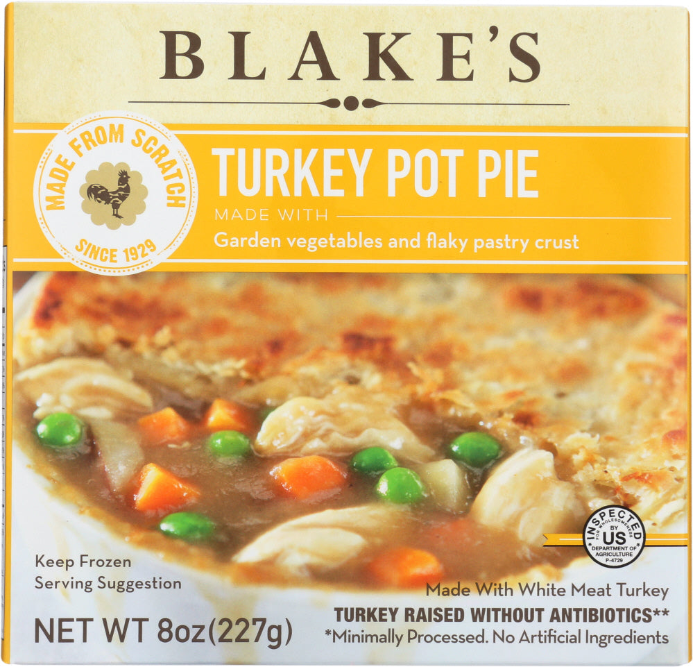 BLAKES: Frozen Turkey Pot Pie All Natural, 8 oz - Vending Business Solutions