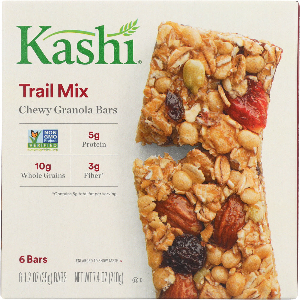 KASHI: Chewy Granola Bars Trail Mix 6 Bars 7.4 oz - Vending Business Solutions