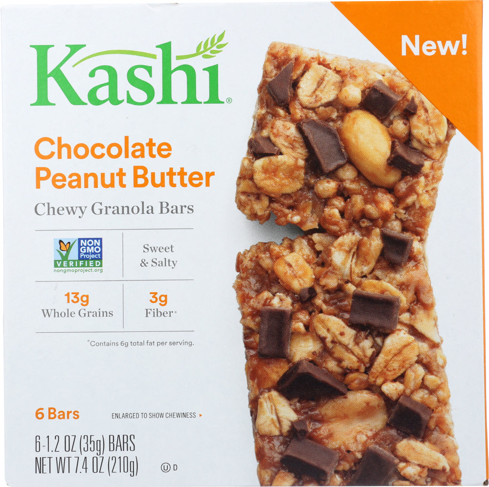 KASHI: Chewy Granola Bars Chocolate Peanut Butter, 7.4 oz - Vending Business Solutions