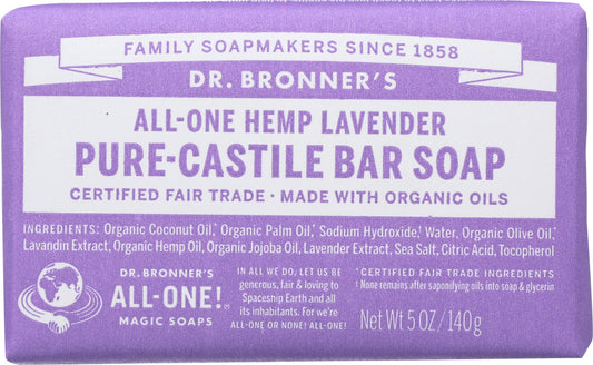DR BRONNER: Lavender Bar Soap, 5 oz - Vending Business Solutions