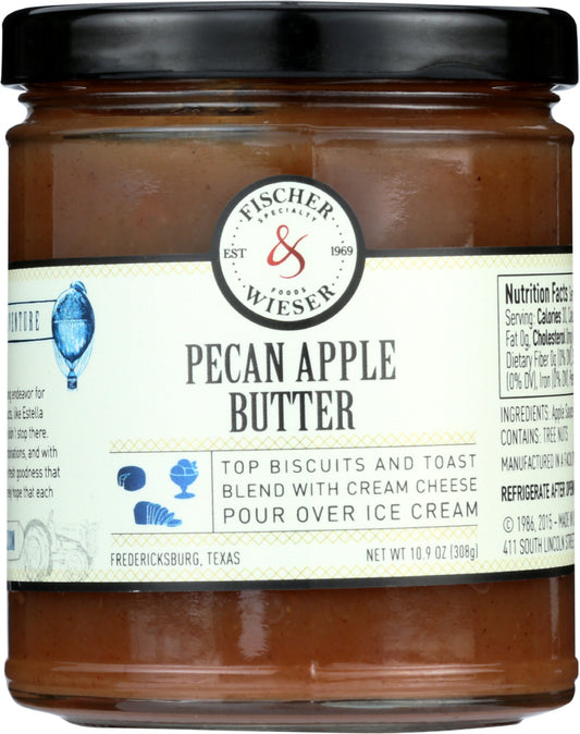 FISCHER & WIESER: Pecan Apple Butter, 10.9 Oz - Vending Business Solutions