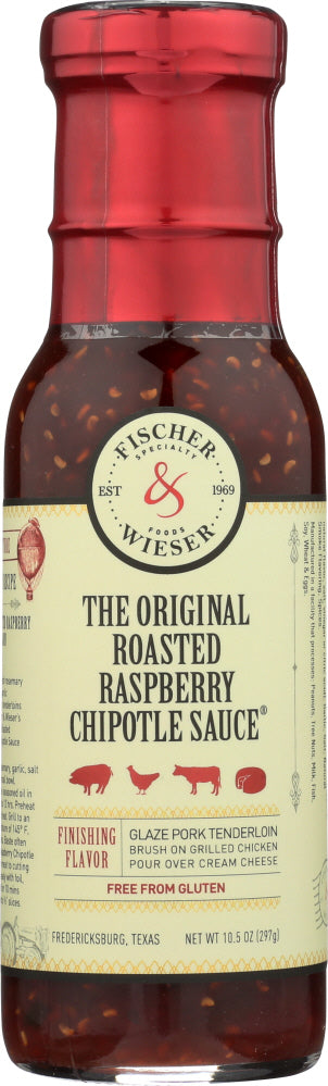 FISCHER & WIESER: Original Roasted Raspberry Chipotle Sauce, 10.5 oz - Vending Business Solutions