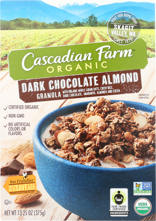 CASCADIAN FARM: Dark Chocolate Almond Granola, 13.25 oz - Vending Business Solutions
