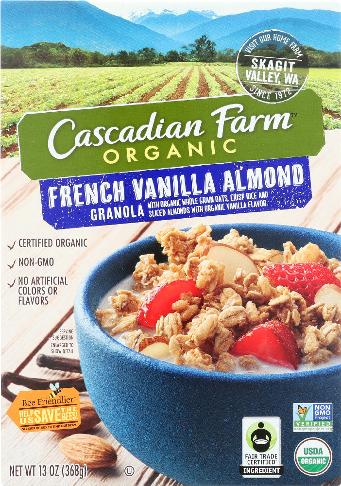 CASCADIAN FARMS: French Vanilla Almond Granola, 13 oz - Vending Business Solutions