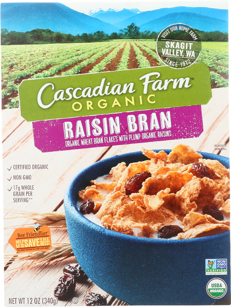 CASCADIAN FARM: Raisin Bran Cereal, 12 oz - Vending Business Solutions