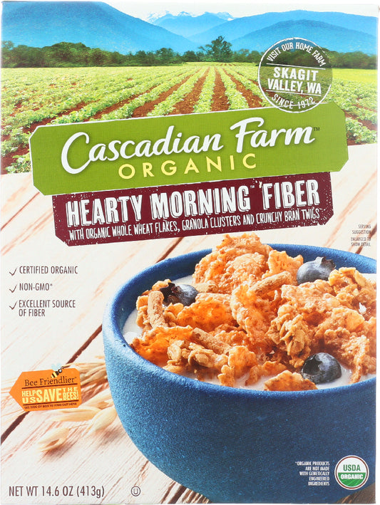 CASCADIAN FARM: Hearty Morning Fiber Cereal, 14.6 oz - Vending Business Solutions