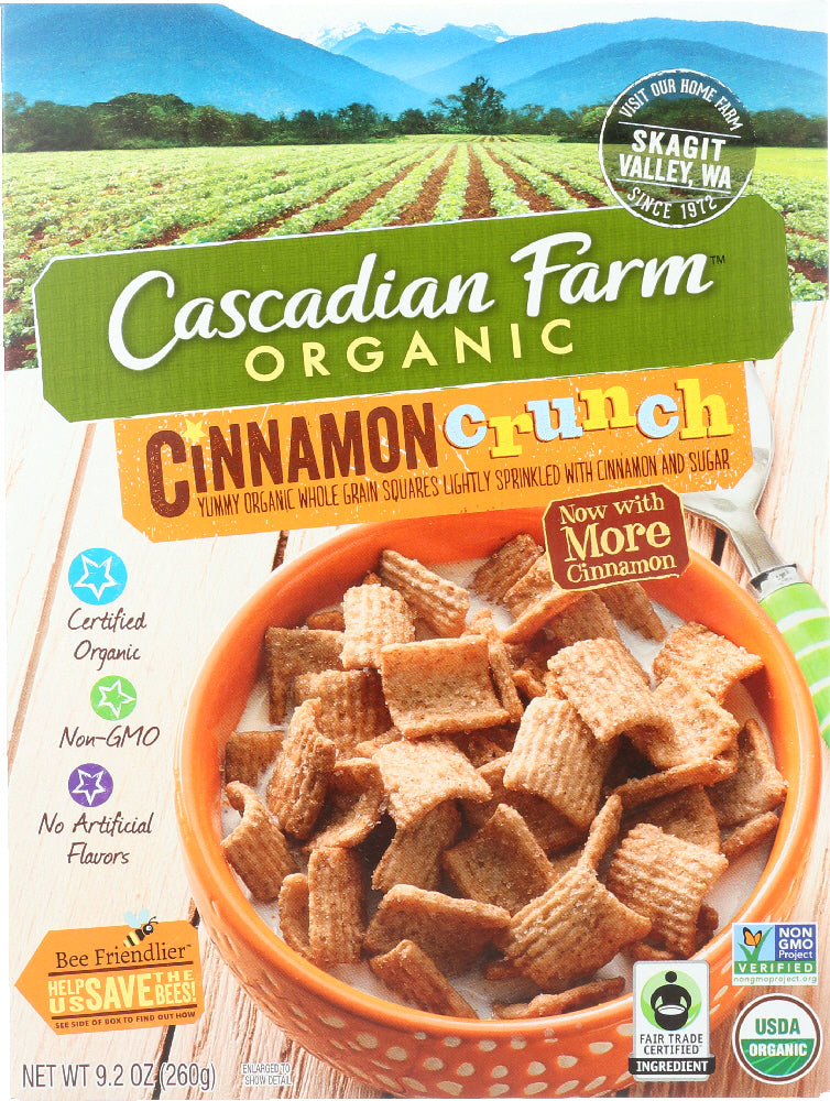 CASCADIAN FARM: Cinnamon Crunch Cereal, 9.2 oz - Vending Business Solutions
