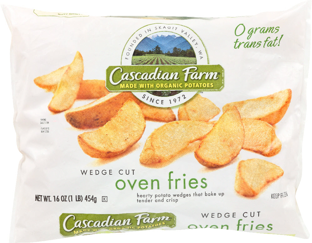 CASCADIAN FARMS: Wedge Cut Oven Fries, 16 oz - Vending Business Solutions