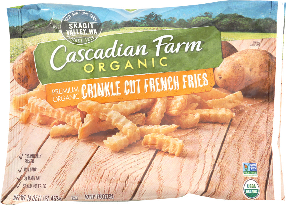 CASCADIAN FARMS: Crinkle Cut French Fries, 16 oz - Vending Business Solutions
