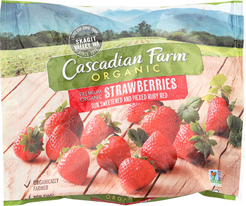 CASCADIAN FARMS: Frozen Strawberries, 10 oz - Vending Business Solutions