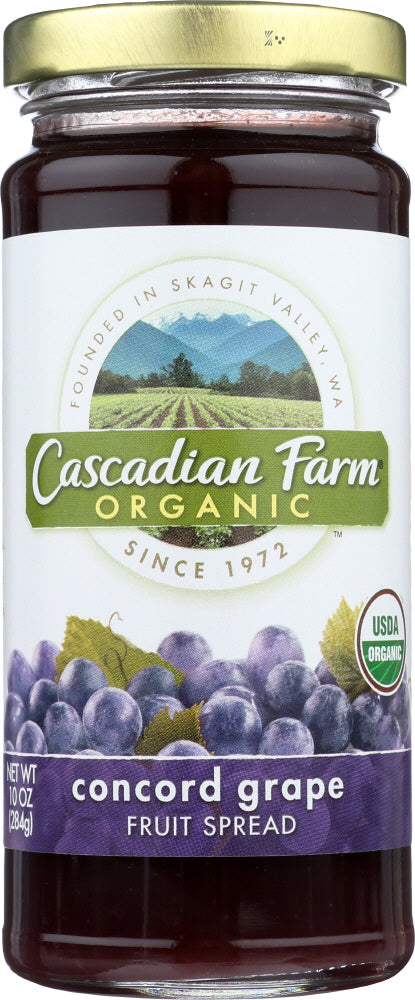 CASCADIAN FARMS: Fruit Spread Concord Grape, 10 oz - Vending Business Solutions