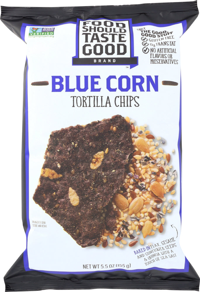 FOOD SHOULD TASTE GOOD: All Natural Blue Corn Tortilla Chips, 5.5 oz - Vending Business Solutions