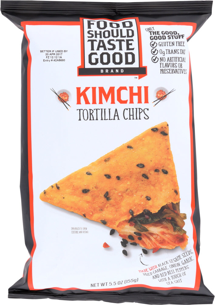 FOOD SHOULD TASTE GOOD: Chip Tortilla Kimchi, 5.5 oz - Vending Business Solutions