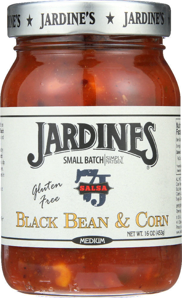 JARDINES: Black Bean & Corn Salsa Medium, 16 oz - Vending Business Solutions