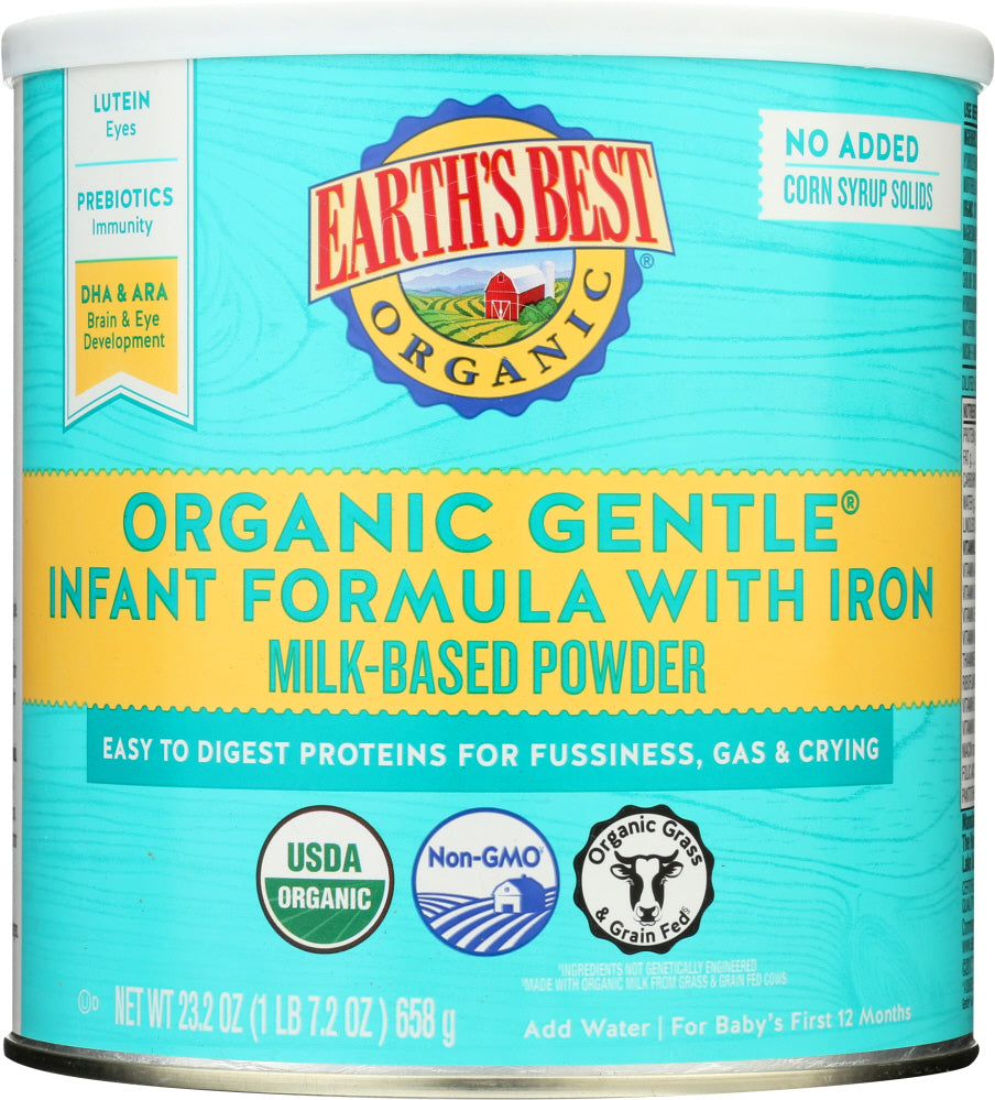 EARTHS BEST: Organic Gentle Infant Powder Formula with Iron, 23.2 oz - Vending Business Solutions